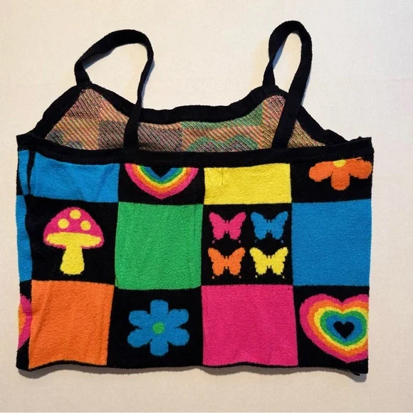 Social Collision Colorful Knit Top - Picture 3 of 3